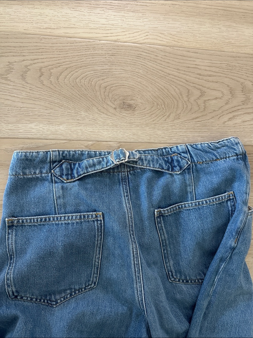 Pilcro Wide-Leg Crop Jeans — Medium Blue - Picture 4 of 4